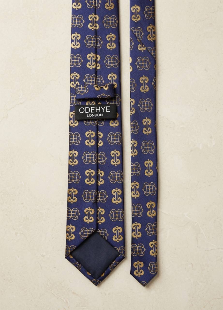 Navy Heritage Tie full length product view
