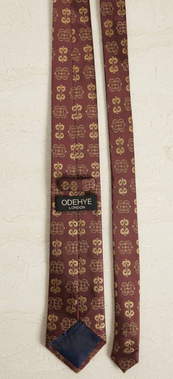 Burgundy Heritage Tie full length product view